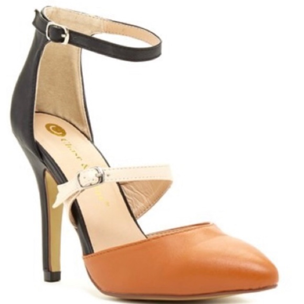 Chase + Chloe Megan Colorblock Pump